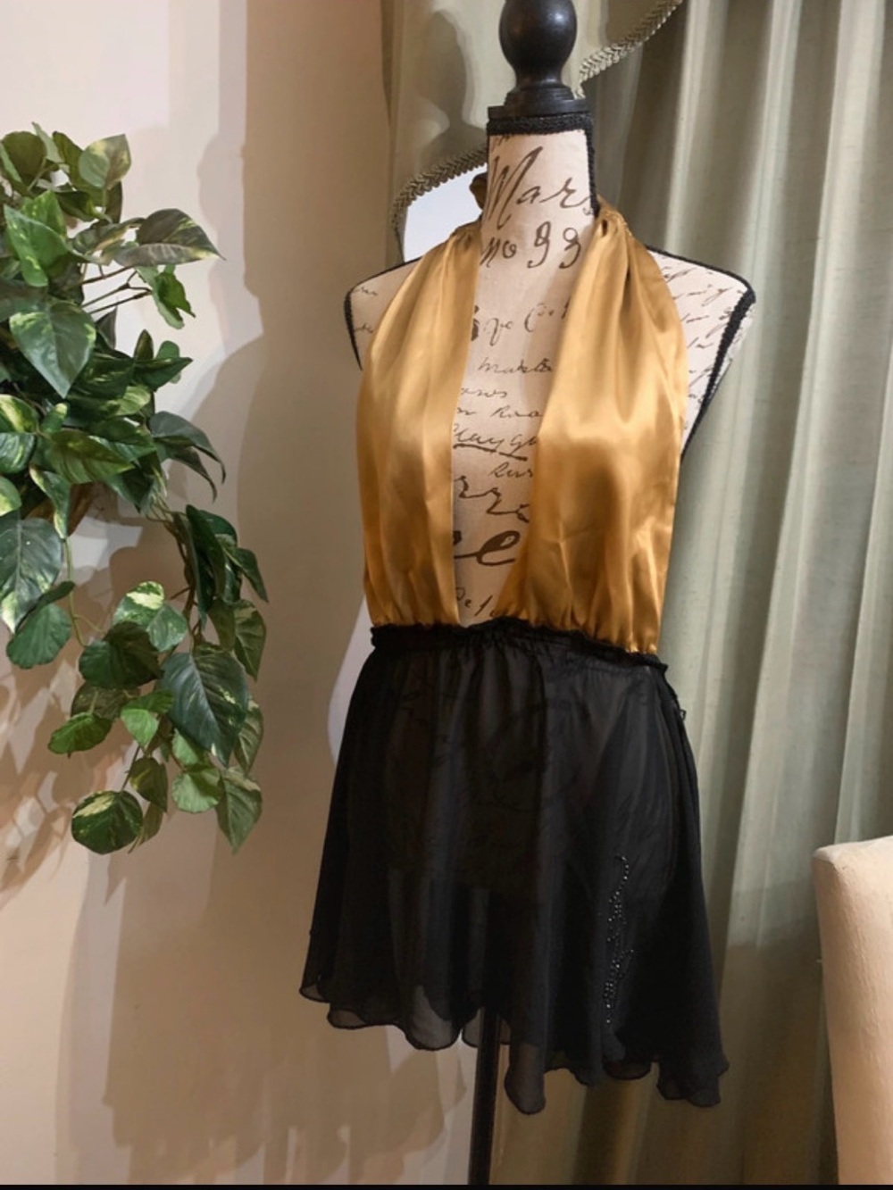 Baby Phat Black Sheer Sleepwear Piece